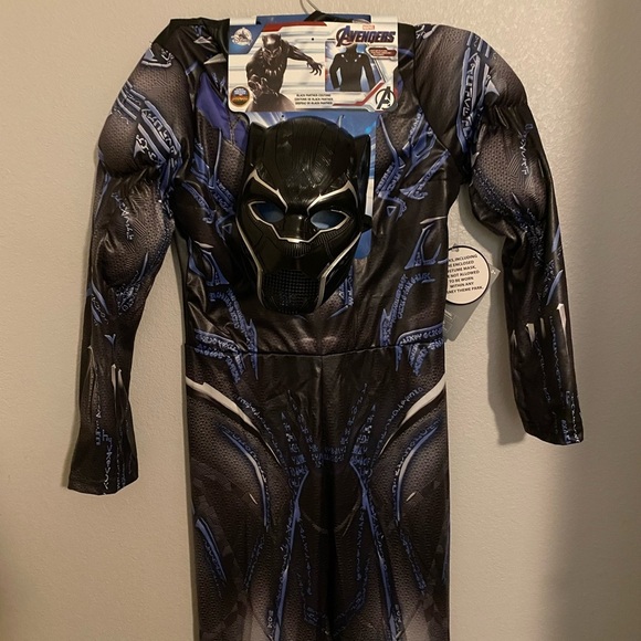 New Disney Marvel Avengers Black Panther Light-Up Costume for Kids 11-12 - Picture 11 of 13
